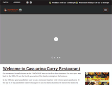 Tablet Screenshot of casuarinacatering.com